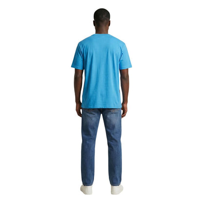 Lyle & Scott Men's Blue Cotton Sportswear T-Shirt