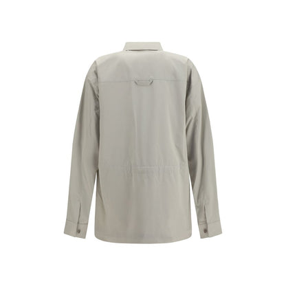 Rier Gray Cotton Zipped Pockets Jacket