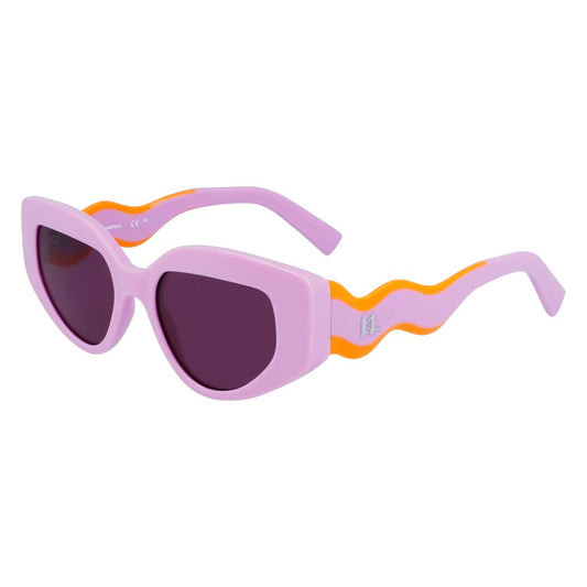 Karl Lagerfeld Women's Sunglasses – Pink Injected Frame, Purple Lenses