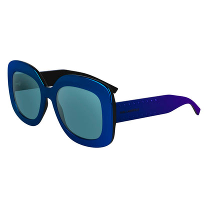 Karl Lagerfeld Women’s Sunglasses – Blue Injected Frame, 53mm Lenses