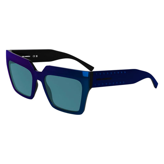 Karl Lagerfeld Women’s Sunglasses – Blue Injected Frame, UV Protection