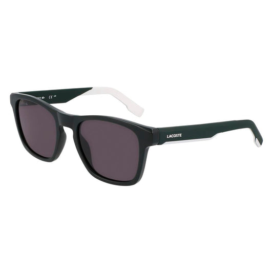 Lacoste Men's Bicolor Injected Sunglasses – Green Frame, Brown Lenses