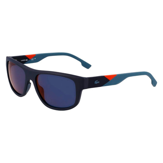 Lacoste Men’s Sunglasses – Blue Injected Frame, 100% UV Protection
