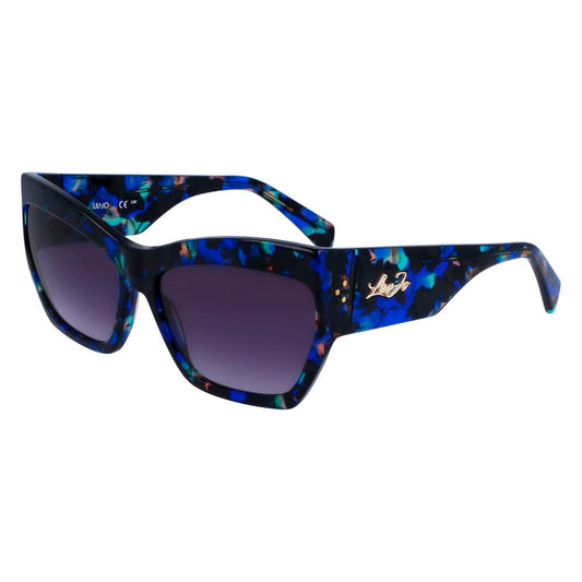 Liu Jo Women’s Sunglasses – Blue Acetate, Category 3 UV Protection