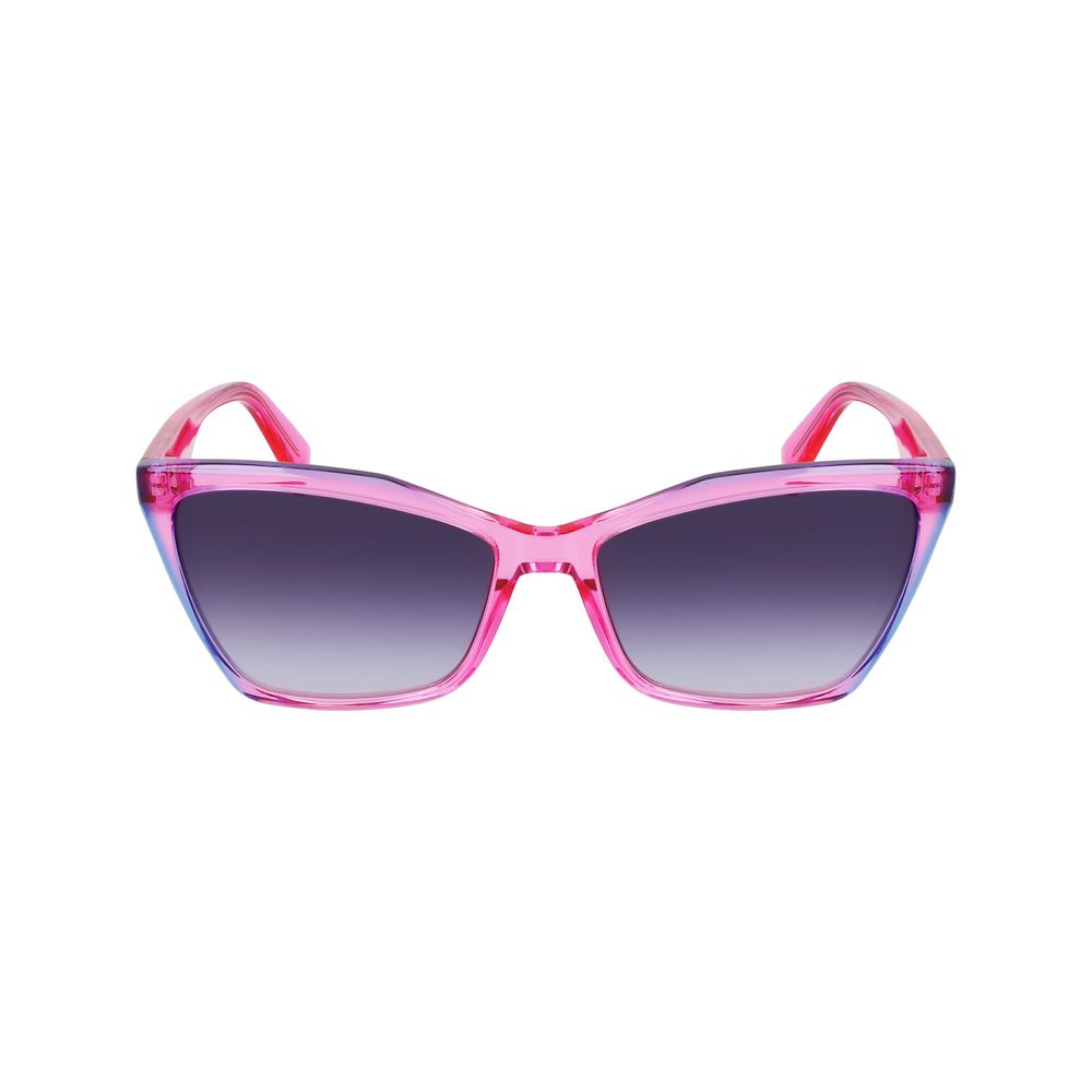 Liu Jo Women’s Sunglasses – Pink Acetate Frame, Blue Lenses