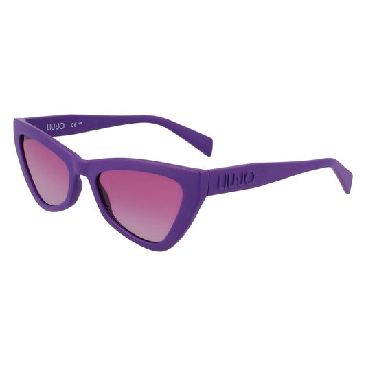 Liu Jo Women’s Sunglasses – Purple Injected Frame, 100% UV Protection