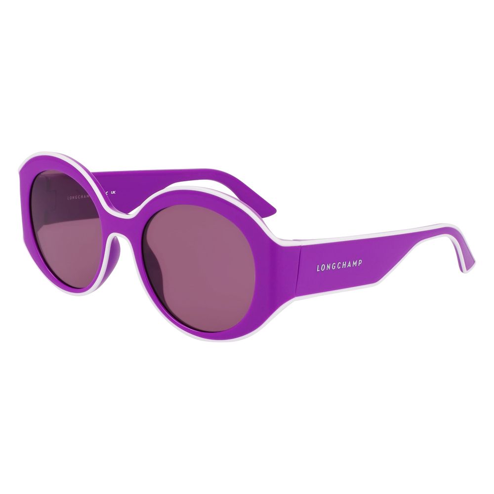 Longchamp Women’s Sunglasses – Purple Injected Frame, Grey Lenses
