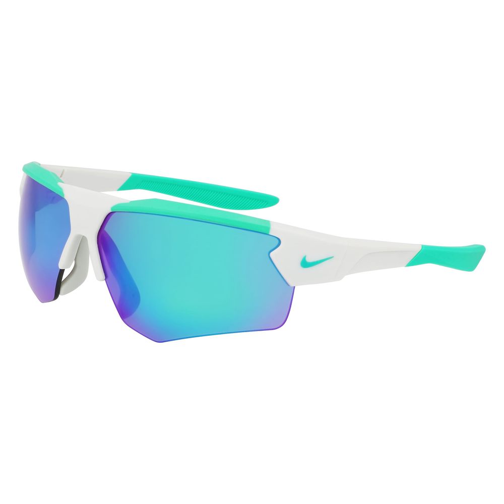 Nike Men's Gray Injected Sunglasses – 71mm Lens with Green Tint