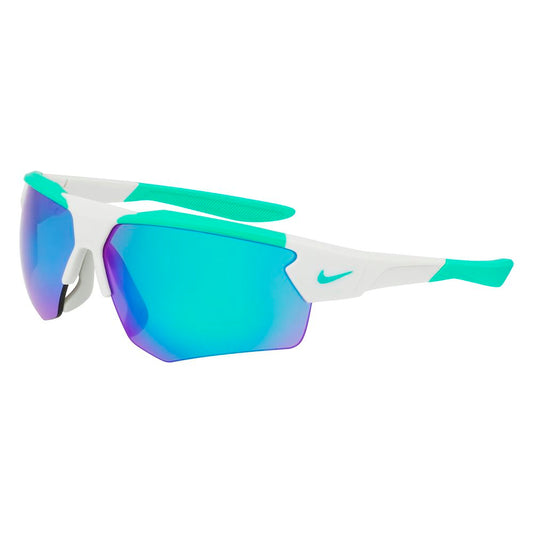 Nike Men's Gray Injected Sunglasses – 71mm Lens with Green Tint