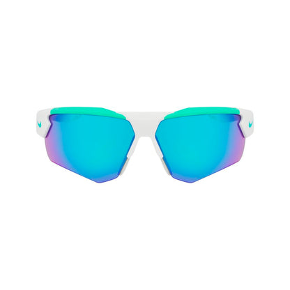Nike Men's Gray Injected Sunglasses – 71mm Lens with Green Tint