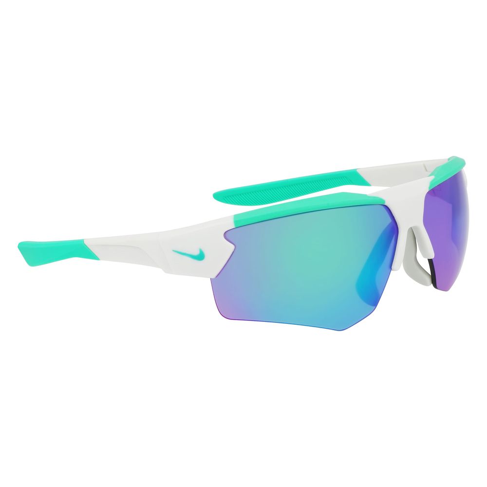 Nike Men's Gray Injected Sunglasses – 71mm Lens with Green Tint