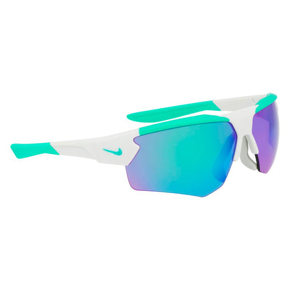 Nike Men's Gray Injected Sunglasses – 71mm Lens with Green Tint