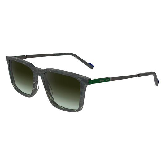 ZEISS Men's Sunglasses – Green Acetate Frame, Grey Lenses