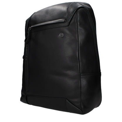 Piquadro Black Leather Backpack - OUTCA4260S94N