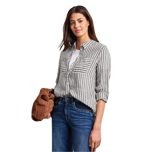 Street One Brown Linen Blouse - Effortless Elegance for Every Occasion