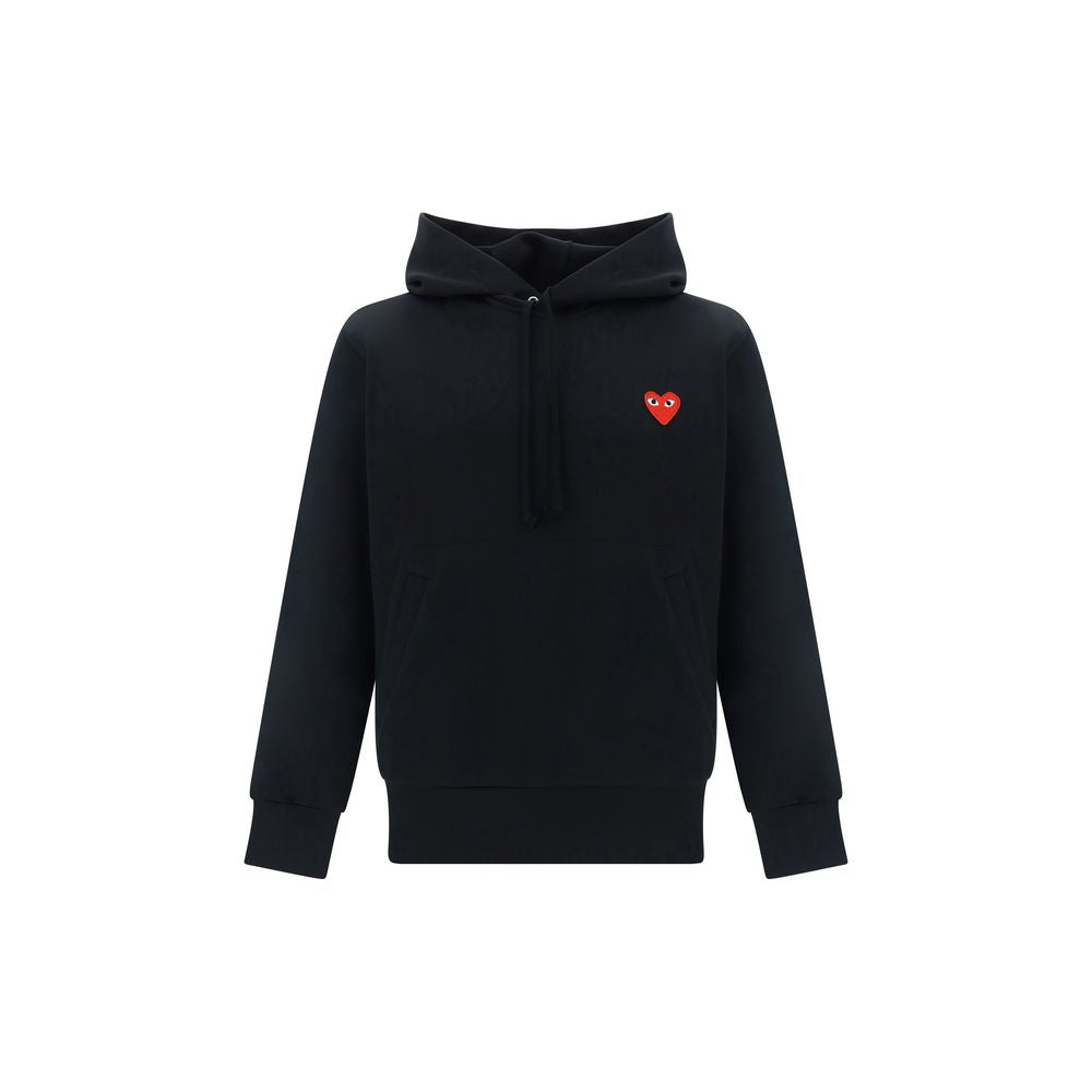 Comme Des Garçons Play Black Polyester Sweatshirt Hoodie