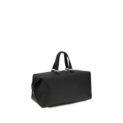 Fendi Black Calf Leather Lui Travel Duffle Bag