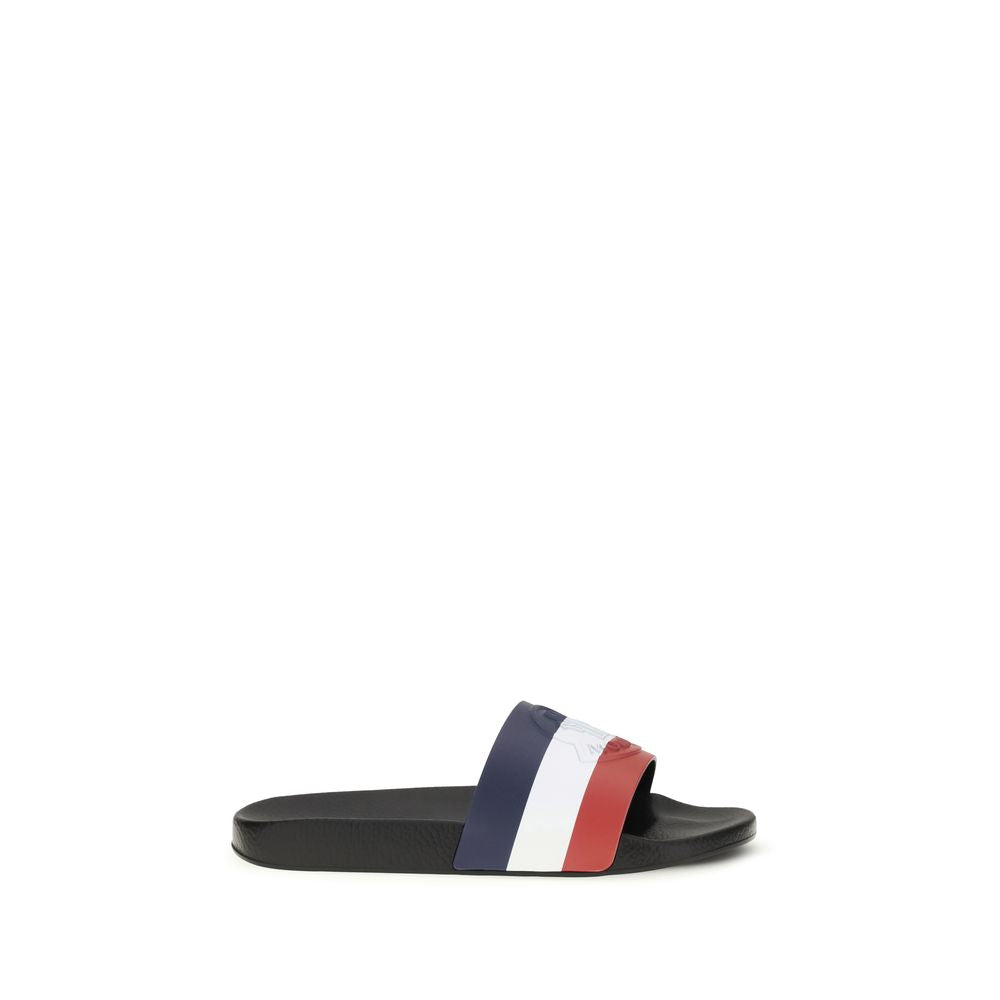 Moncler Multicolor Rubber Sandals - Basile Slippers