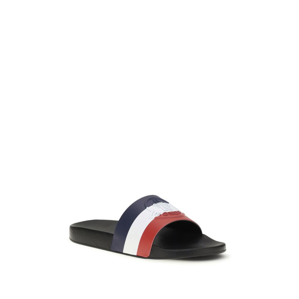 Moncler Multicolor Rubber Sandals - Basile Slippers