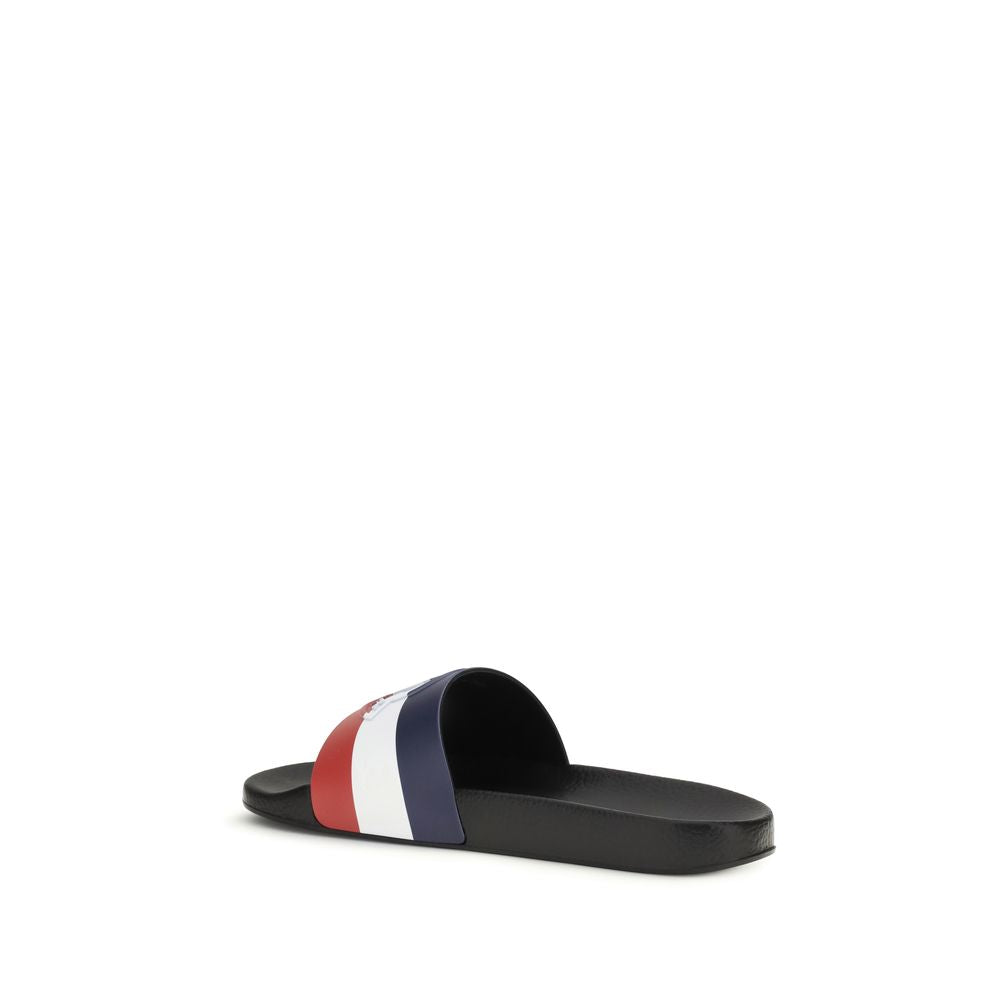 Moncler Multicolor Rubber Sandals - Basile Slippers