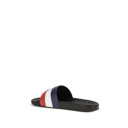 Moncler Multicolor Rubber Sandals - Basile Slippers