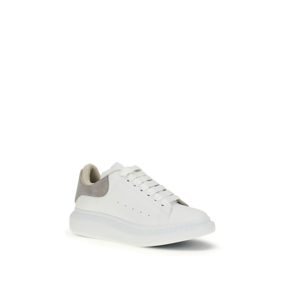 Alexander McQueen White Leather Oversized Chunky Sneakers