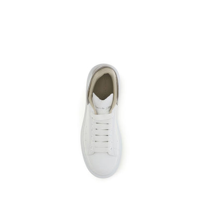 Alexander McQueen White Leather Oversized Chunky Sneakers