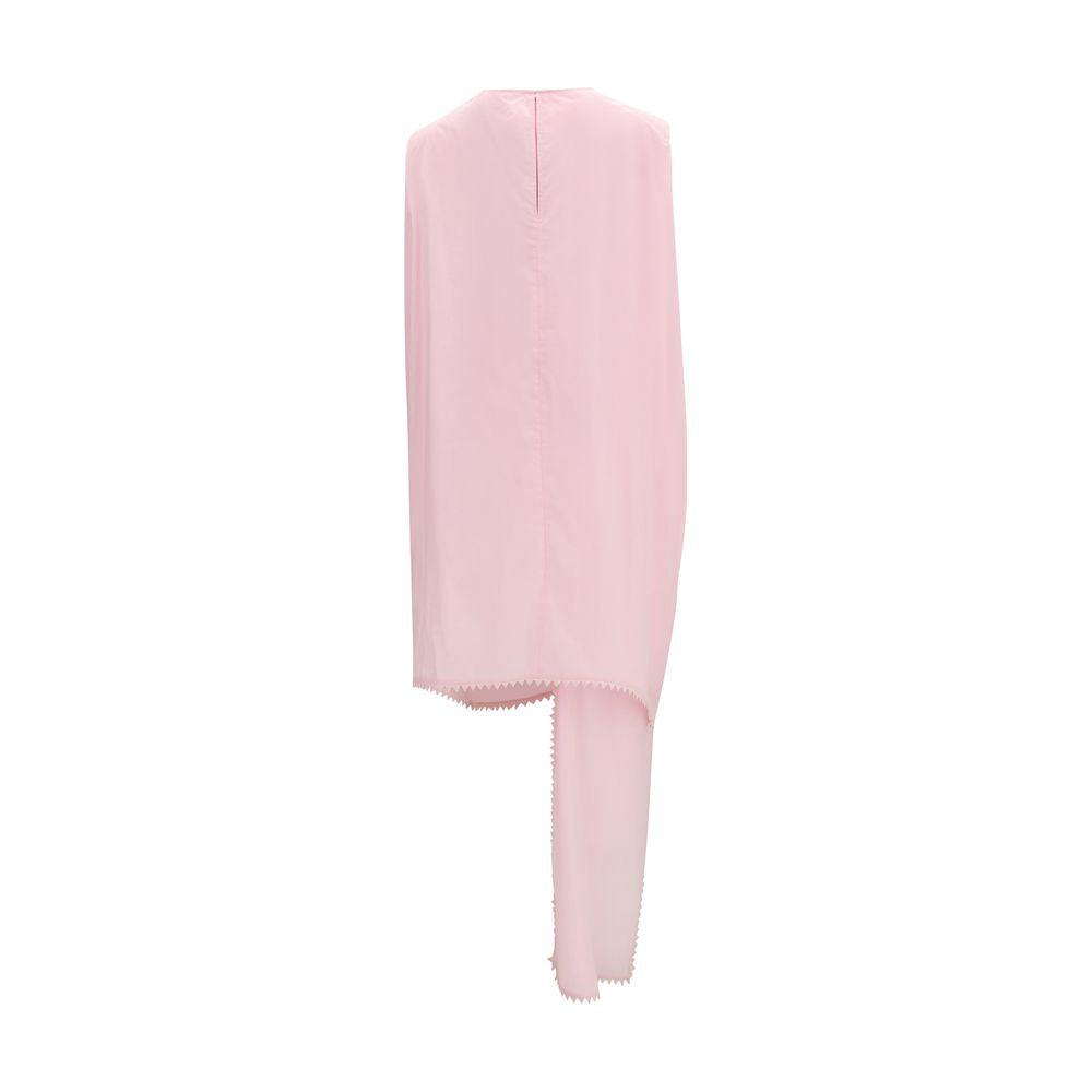 Jacquemus Light Pink Cotton Traversin Layered Dress