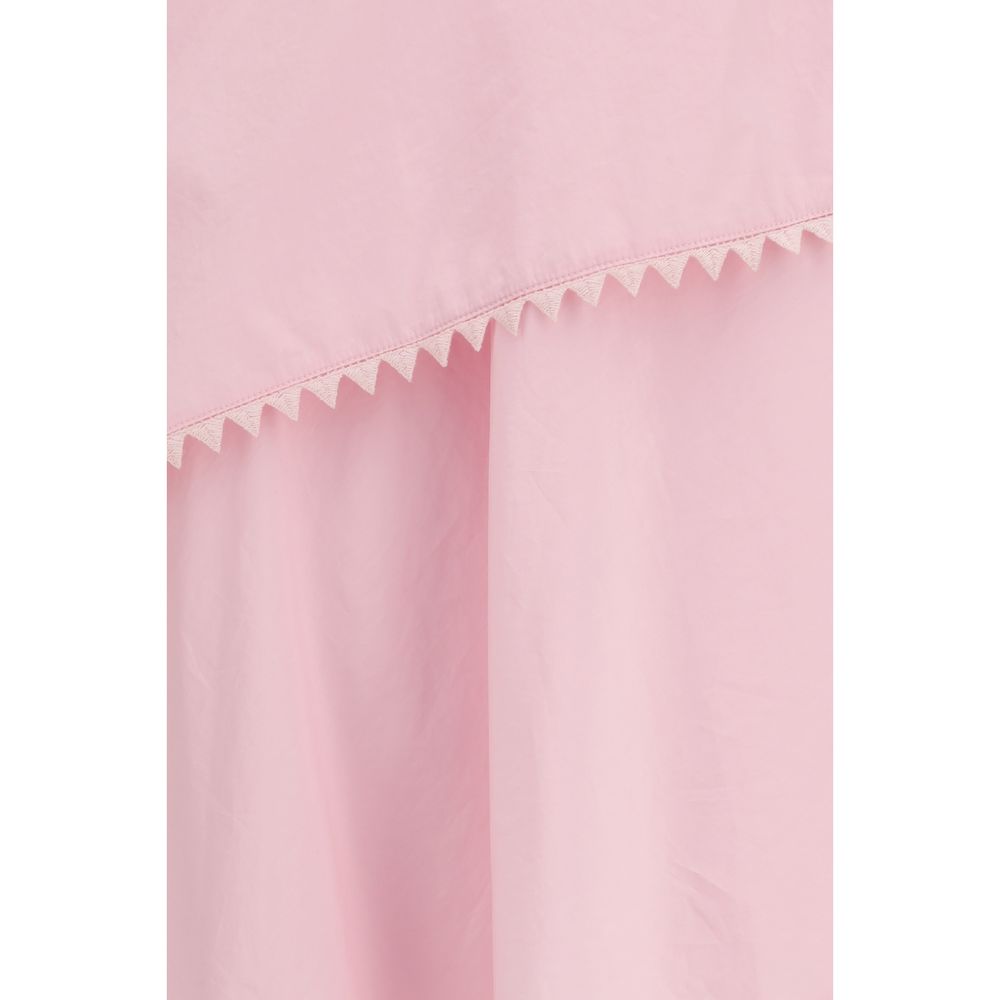Jacquemus Light Pink Cotton Traversin Layered Dress