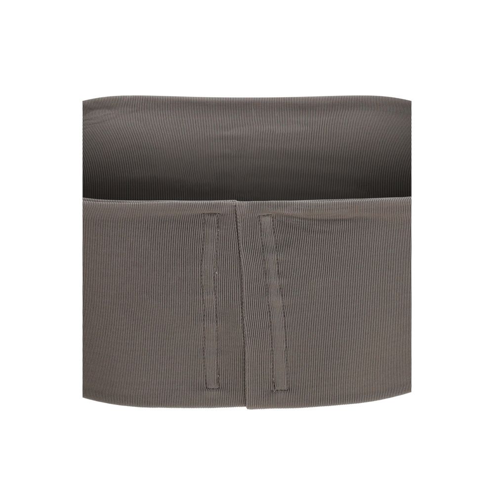 Rick Owens Gray Viscose Sleeveless T-Shirt