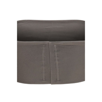 Rick Owens Gray Viscose Sleeveless T-Shirt