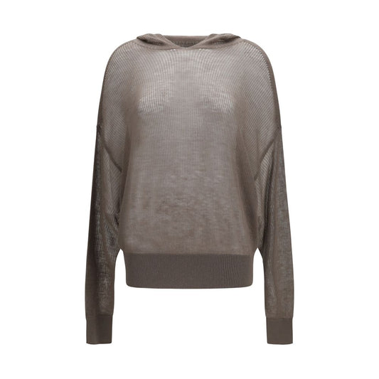 Rick Owens Gray Cashmere Hoodie