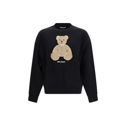 Palm Angels Black Cotton Bear Sweatshirt