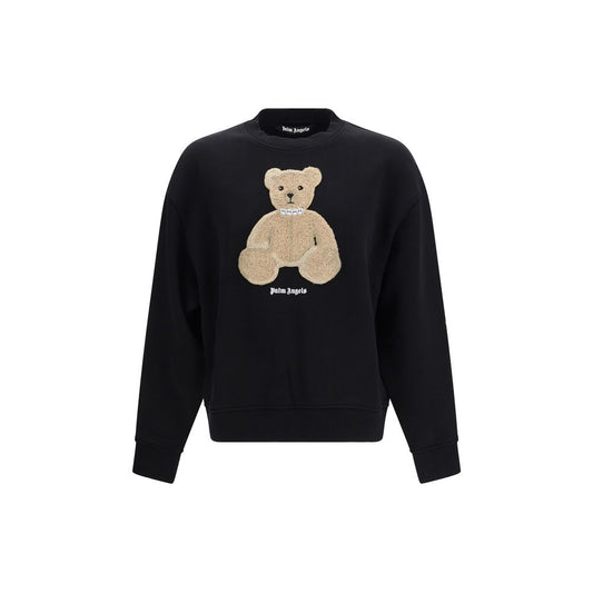 Palm Angels Black Cotton Bear Sweatshirt