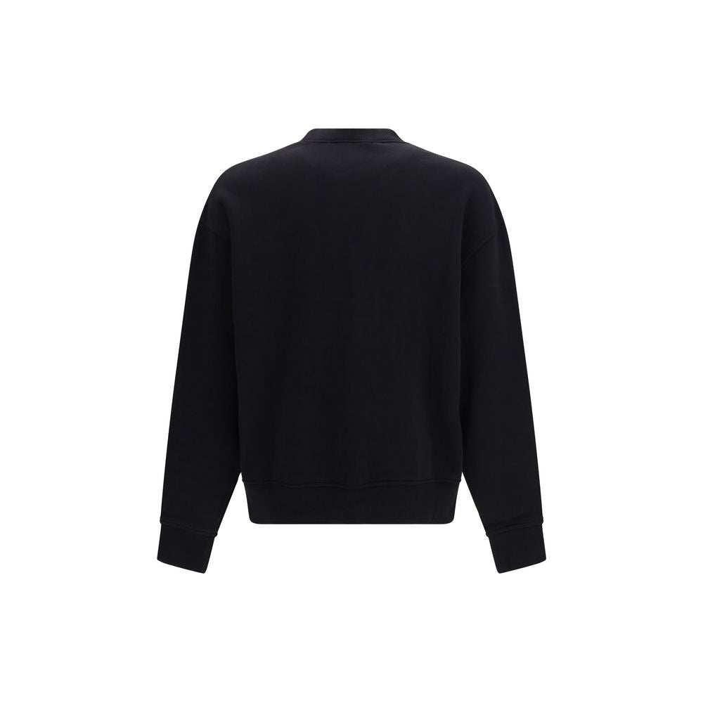Palm Angels Black Cotton Bear Sweatshirt