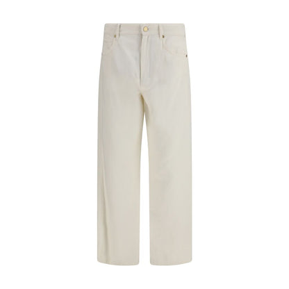 S Max Mara Beige Cotton Casual Pants