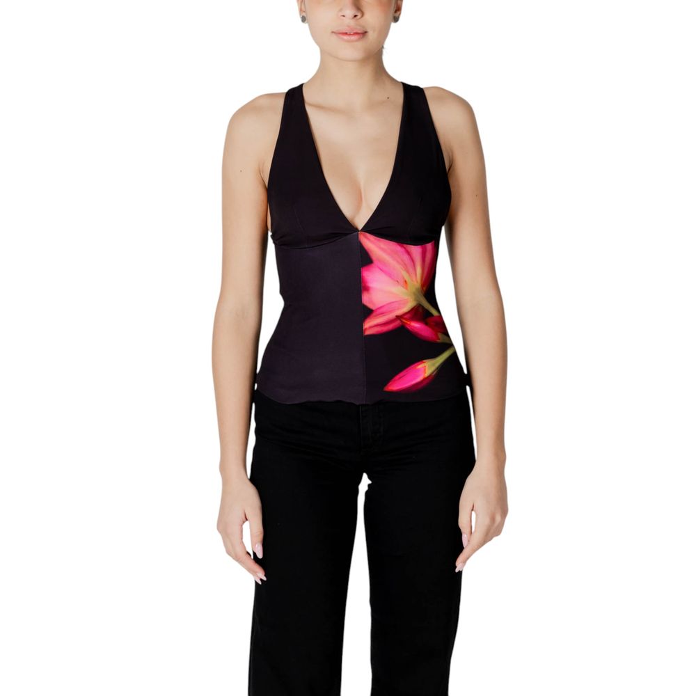 Desigual Bold Floral V-Neck Top