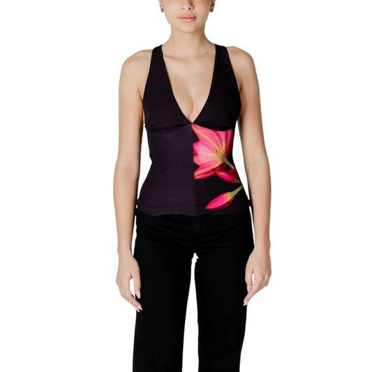 Desigual Bold Floral V-Neck Top