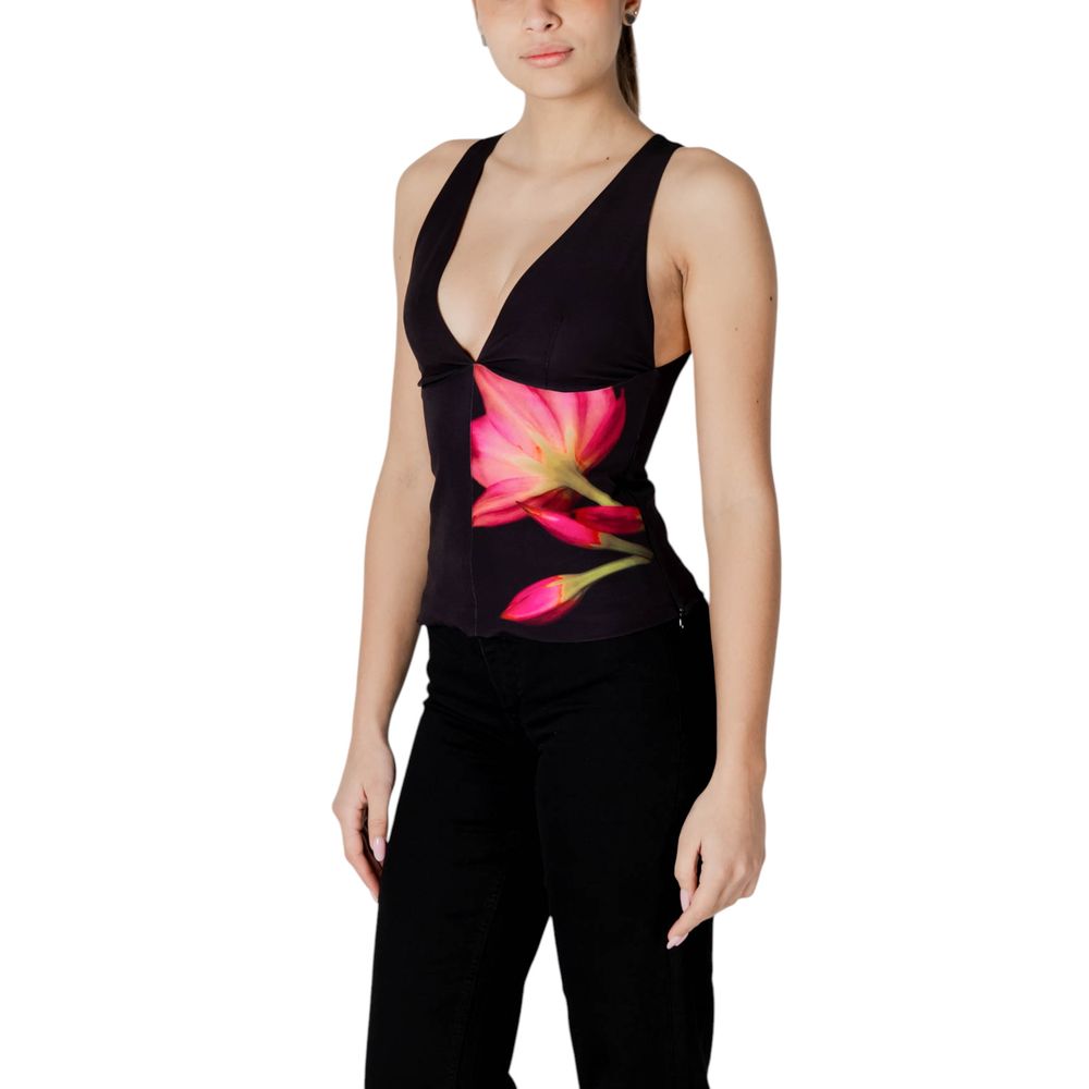Desigual Bold Floral V-Neck Top