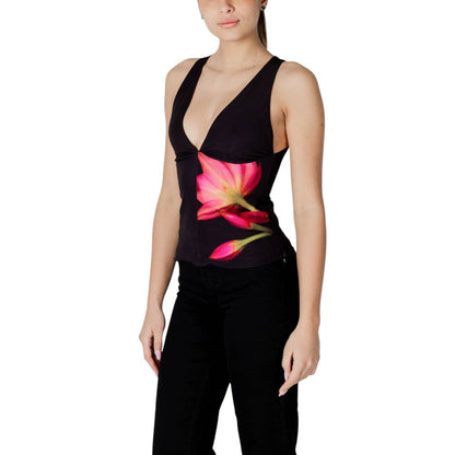 Desigual Bold Floral V-Neck Top