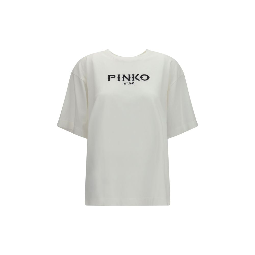 PINKO Carmagnola White Cotton T-Shirt