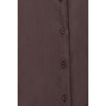 SOSUE Brown Cotton Shirt - Antonia Voile Shirt