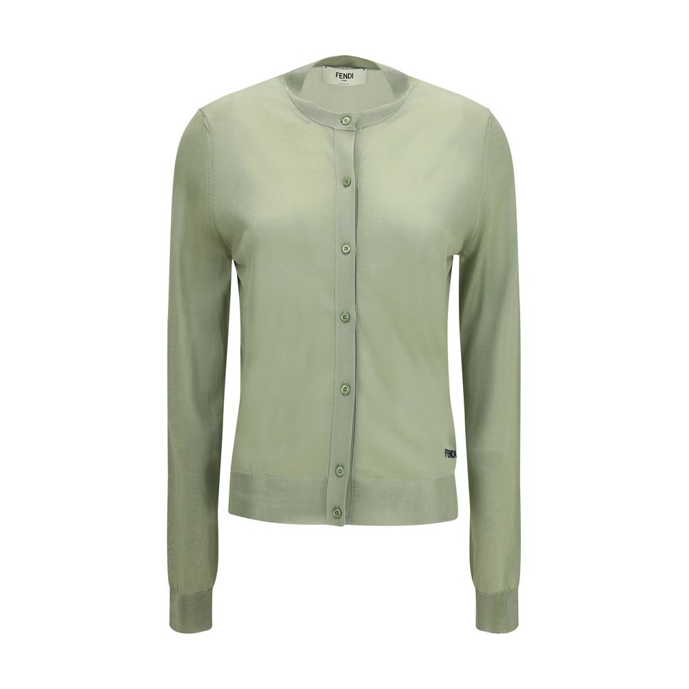 Fendi Light Green Cardigan