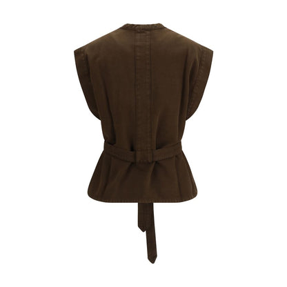 Lemaire Brown Cotton Shirt
