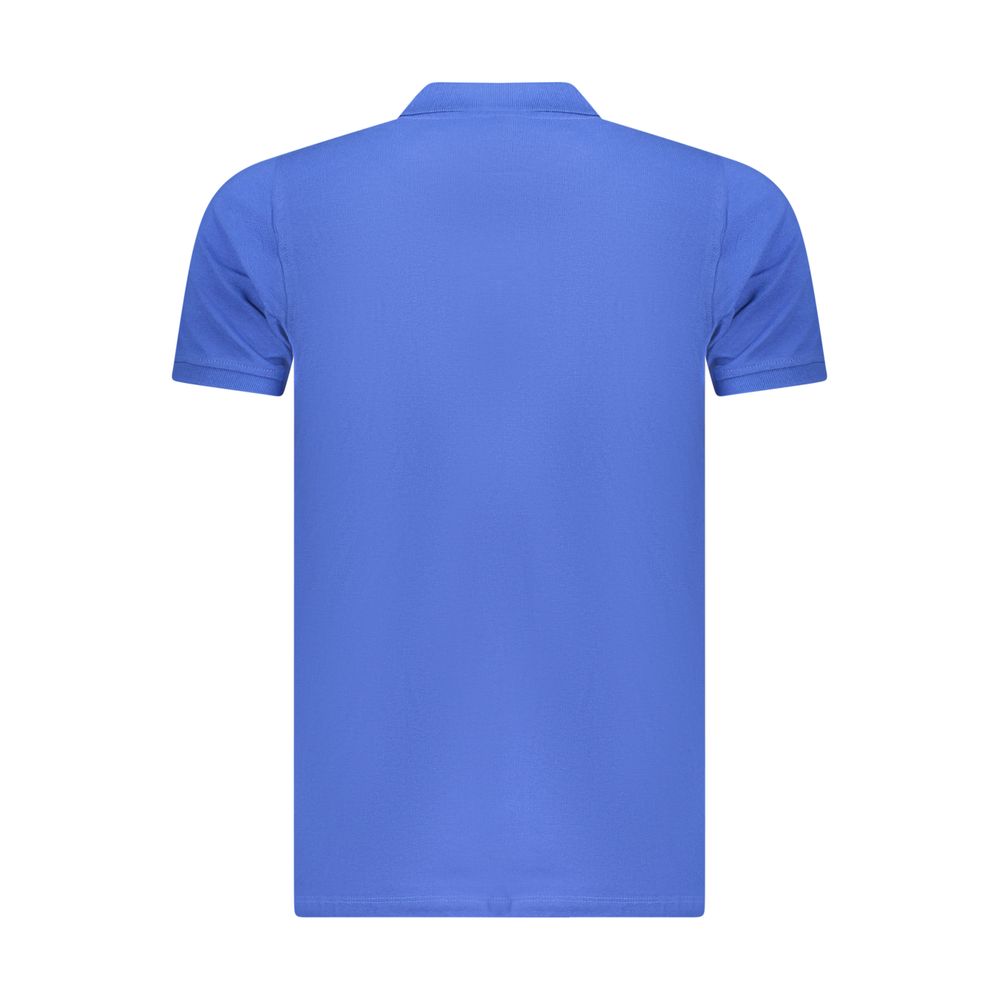 Norway 1963 Blue Cotton Polo Shirt - Crafted for Comfort and Versatility