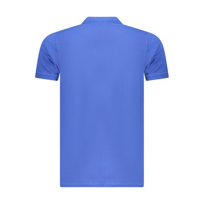 Norway 1963 Blue Cotton Polo Shirt - Crafted for Comfort and Versatility