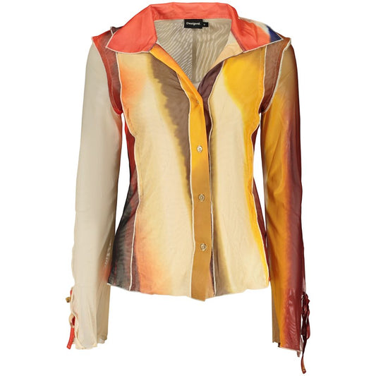 Desigual Beige Patterned Shirt - Paint Lacroix