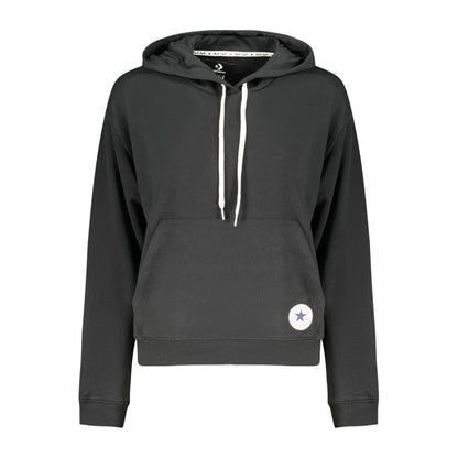 Converse Black Cotton Hooded Sweatshirt – Effortless Street Style