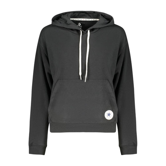 Converse Black Cotton Hooded Sweatshirt – Effortless Street Style