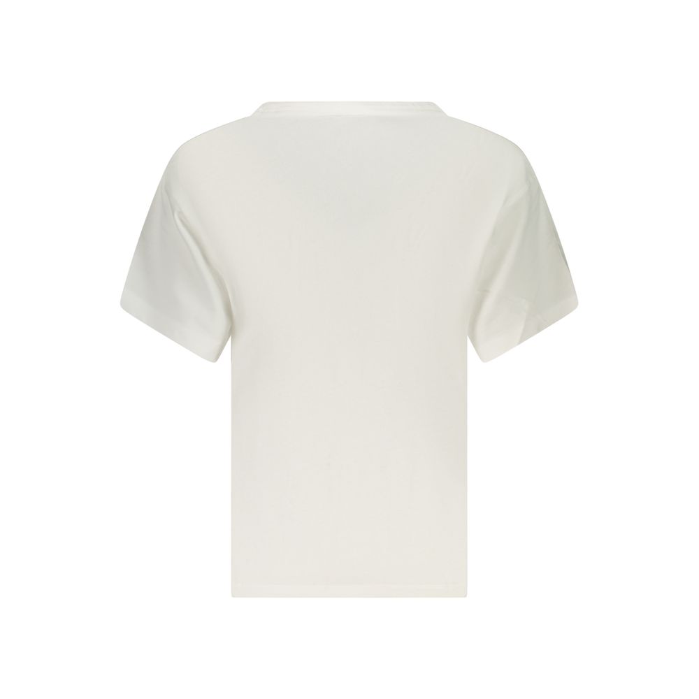 Pepe Jeans White Cotton T-Shirt - Effortless Style Meets Sustainability